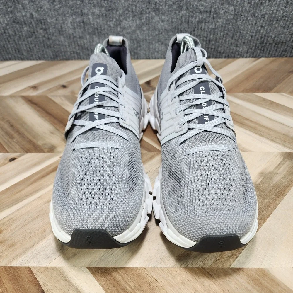 On Cloudswift 3 Men's Road Running Shoes Size 10 Alloy Glacier Gray Lace Up